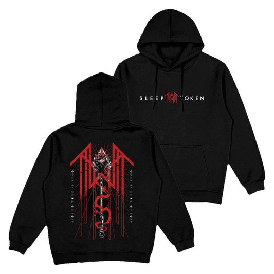 Sleep Token Double Sides Hoodie, Reaper Angel Hoodie, Vintage Trident Tshirt, Sleep Token Tour Merch, Gifts for Fan Men Women, Casual Graphic Tops Tee
