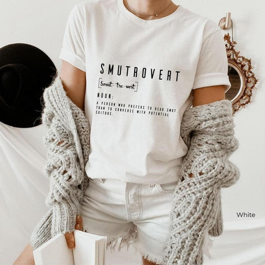 Smutrovert T-shirt, Smut Reader Hoodie, Funny Book T-Shirt, Spicy Book Lover Tee, Women's Dark Romance Shirt, Bookish Gift for