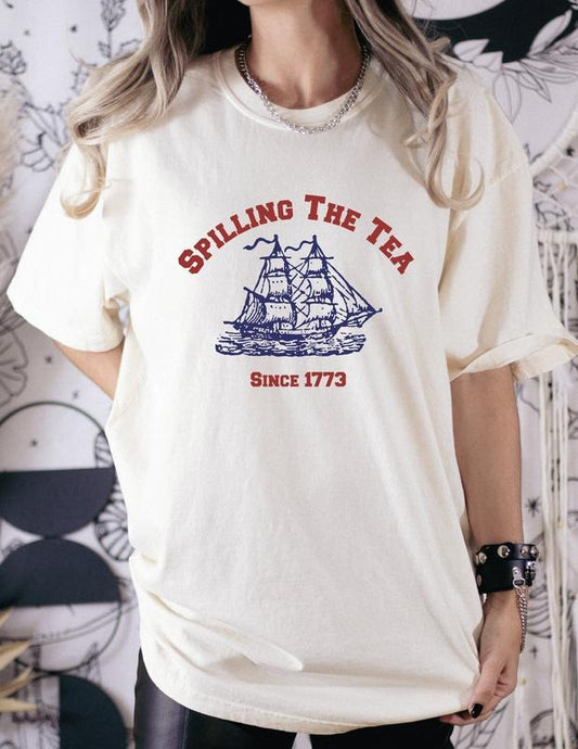 Spilling The Tea Since 1773 T Shirt Hoodie Sweater 4th Of July Shirt Patriotic Shirt Usa Shirt American Shirt Rom825 style 02