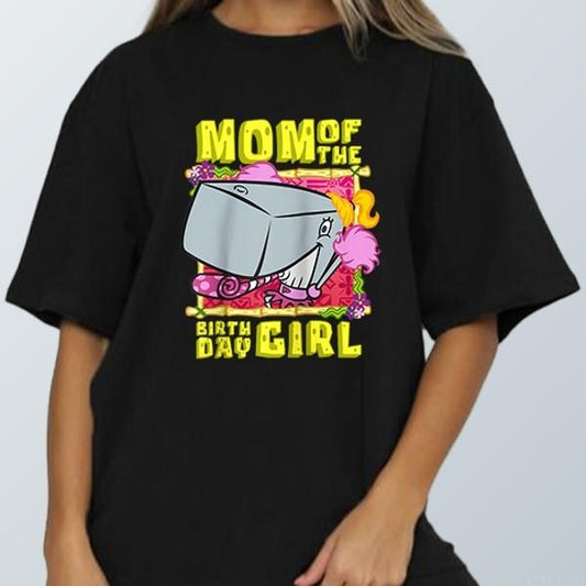 Spoo.nge.Boob Pearl Krabs Mom of the Birthday Girl Meme Tshirt Funny Shirt Unisex Graphic Cotton Tee Gift For Mother's Day