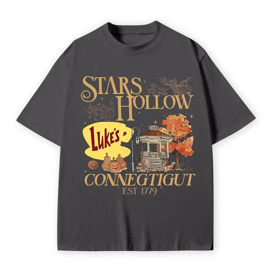 Stars Hollow T-Shirt, Luke_s Diner T-Shirt, Retro Stars Hollow T-Shirt, Gilmore Girl Eras T-Shirt, Dragonfly Inn T-Shirt, Stars Hollow, Fall T-Shirt, Halloween Gifts, Gift For Fan, Gift For Her, Gift For Him Fabric Fit Top Womenswear
