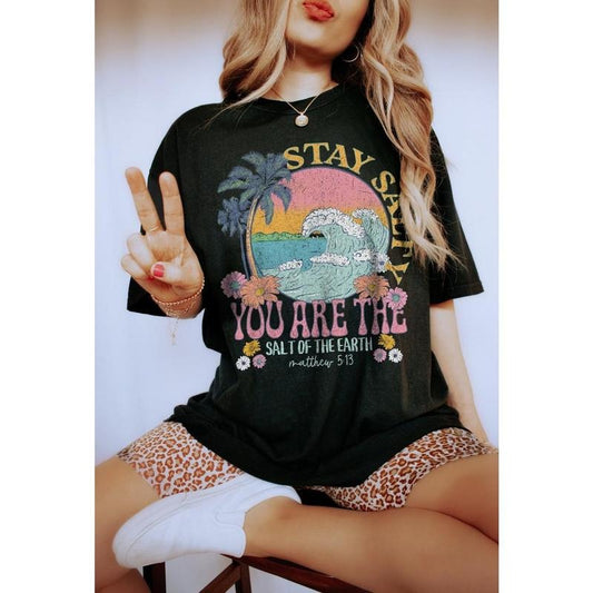 Stay Salty Christian Shirts Christian T Shirts Bible Verse Shirt Jesus Shirt d Graphic Tee Christian Apparel Gifts