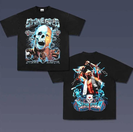 Stone Cold Vintage Graphic Tees, Wrestling Tshirt, WWE Shirts, Masters 2025 Merch, Business Casual Outfits, Unisex Vacation Outfits Men Clothing Gifts Women Streetwear