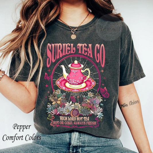 Suriel Tea Co t-Shirt, A Court Of Thorns And Roses Shirt, Bookish t-Shirt, Suriel Tea Tshirt, Book Club Tee Gifts