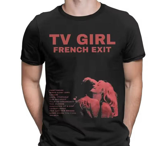 TV Girl French Exit Album Tee T-Shirt Unique Graphic Tee You Can Customize
