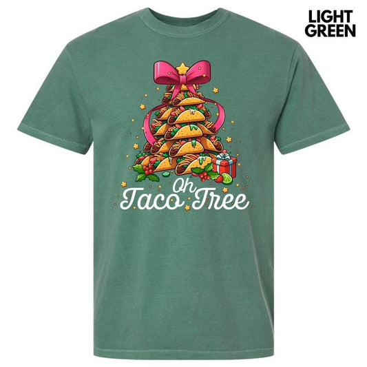 Taco Christmas Tree Comfort Colors T-Shirt 'NLB'