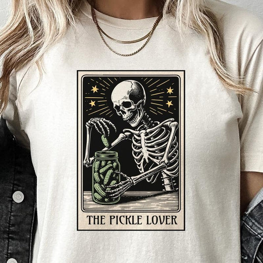 Tarot Card Tshirts The Pickle Lover Tee Food taco t-shirt boba tea shirt pizza Tee hot dog taco tuesday T-shirt Skull Tops Skeleton Tees Funny Skeleton Tshirts Womens Taco T-Shirts Wine Tees Pizza Tarot Tshirts