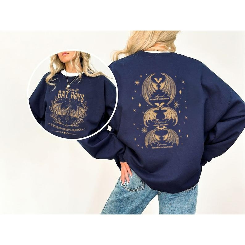 The Bat Boys Sweatshirt, The Bat Boys The Night Court Acotar T-Shirt, Acotar The Bat Boys, Acotar Sweatshirt Azriel, Acotar Shirt Azriel | Bookish