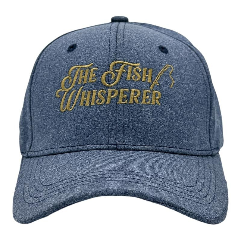 The Fish Whisperer Hat Funny Sarcastic Fishing Novelty Cap Funny Hats Sarcastic  Funny Fishing  Novelty Caps for Men Blue - The Standard