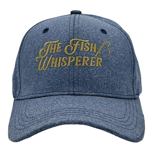 The Fish Whisperer Hat Funny Sarcastic Fishing Novelty Cap Funny Hats Sarcastic  Funny Fishing  Novelty Caps for Men Blue - The Standard