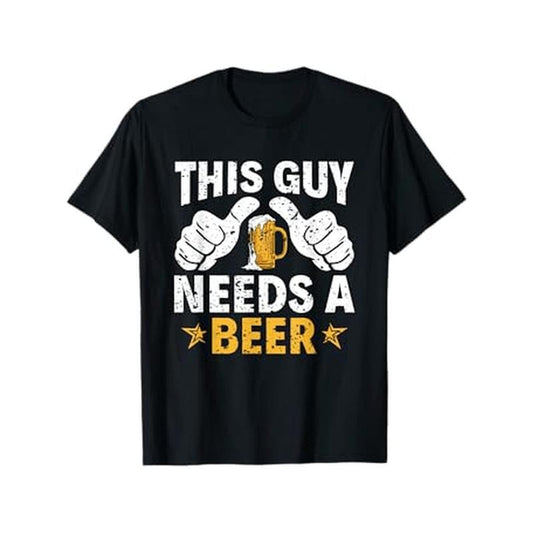 This Type Needs a Beer Funny Beer Drinker T-Shirt Men's fashionable daily versatile T-shirt, Christmas T-shirt, Christmas sports T-shirt, Valentine's Day gift, boyfriend gift, girlfriend gift, cartoon T-shirt, letter T-shirt,  made in usa