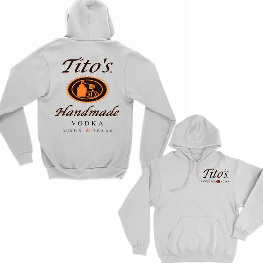 Tito Crewneck Shirt, TITO'S Handmade Vodka Shirt, Austin Texas Label Shirt