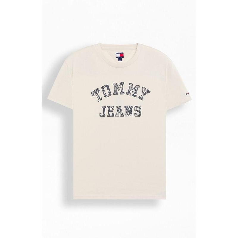 Tommy Jeans Men's Paisley Logo T-Shirt - Multicolor