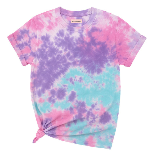Trans Flag Inspired Tie Dye T-Shirt