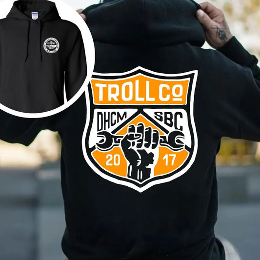 Troll Co Workwear T-shirt - Crewneck Sweatshirt - Hoodie, Trending Mechanic Unisex Shirt, DHCM SBC 2 Side Printed Streetwear