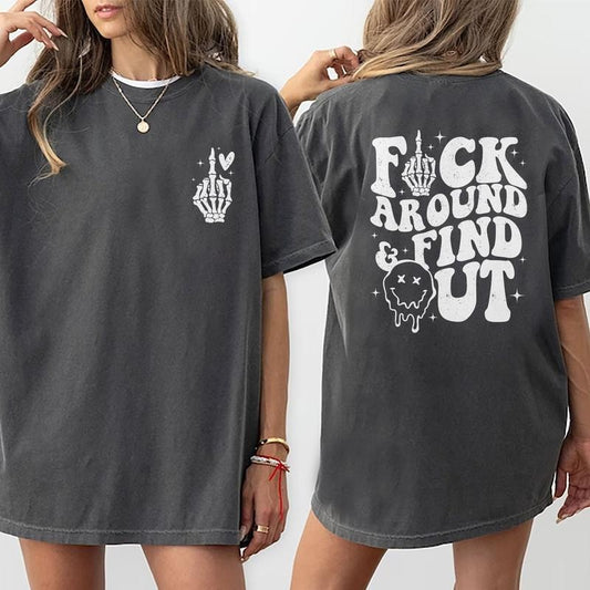 Unisex Street Wear Top, Funny T-shirt for Women, Funny Saying Womenswear, Cotton Fabric Casual Outfit For Women