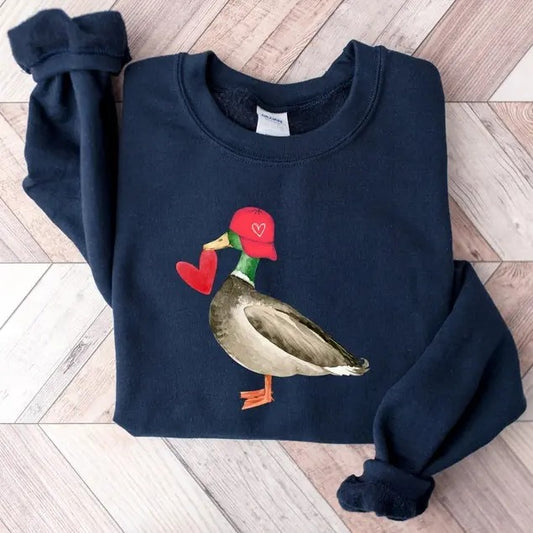 Valentine Mallard Duck ,Hunting Valentine's Day Shirt,Valentine's Day Shirt,Valentines Day Gift, Cute Valentine Shirts,Gift For Her