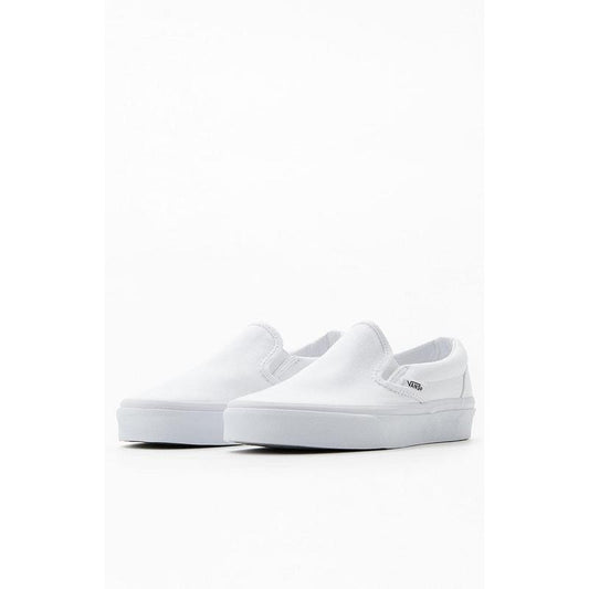 Vans Men's Classic Slip-On White Shoes - Multicolor