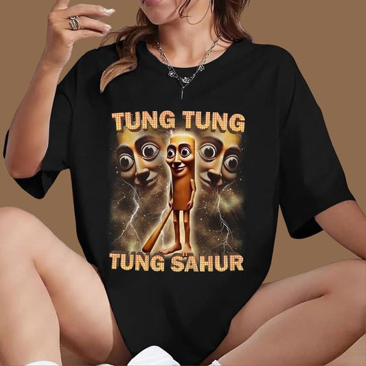 Ver 2 Tung Tung Tung Sahur T-shirt, Meme Shirt, Trendy Shirt Funny For Womens and Mens