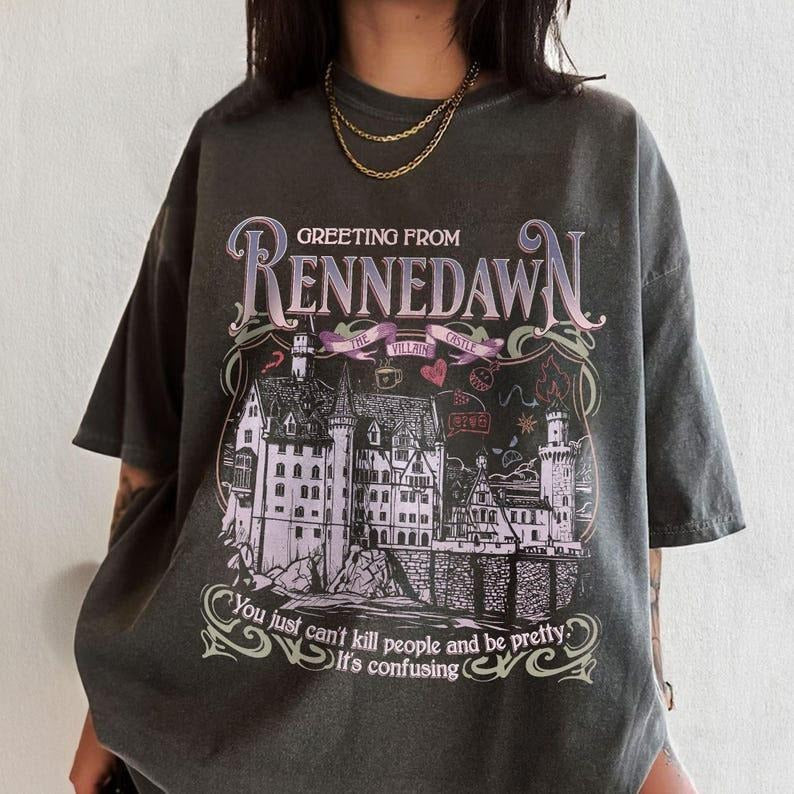 Villain Assistant Comfort Colors Shirt For Fan, Greeting From Rennedawn T Shirt, Villain Lover Tee, Funny Gift For Romantasy Book Lover