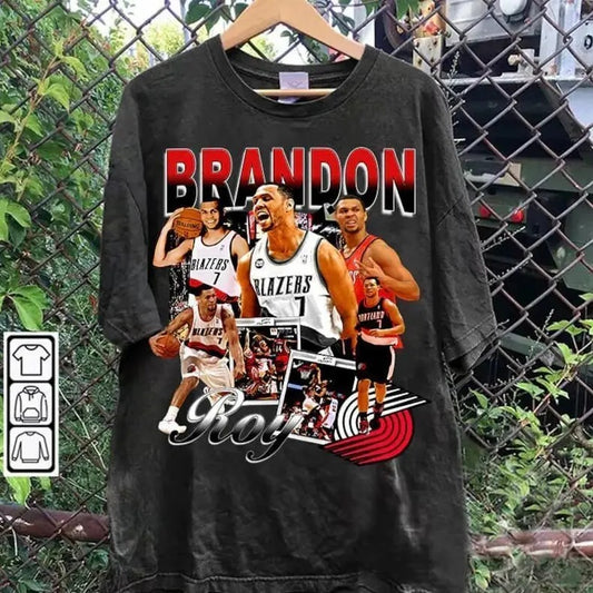 Vintage 90s Graphic Style Brandon Roy T-shirt - Brandon Roy Retro T-shirt - Retro American Basketball Tee For Man and Woman Unisex T-shirt