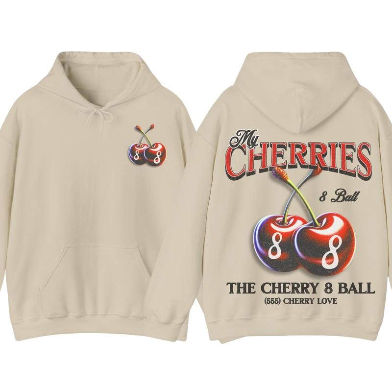 Vintage Cherry Fruit Hoodie, Retro Fruits Vintage Graphic Shirt, Retro Cherry Shirt