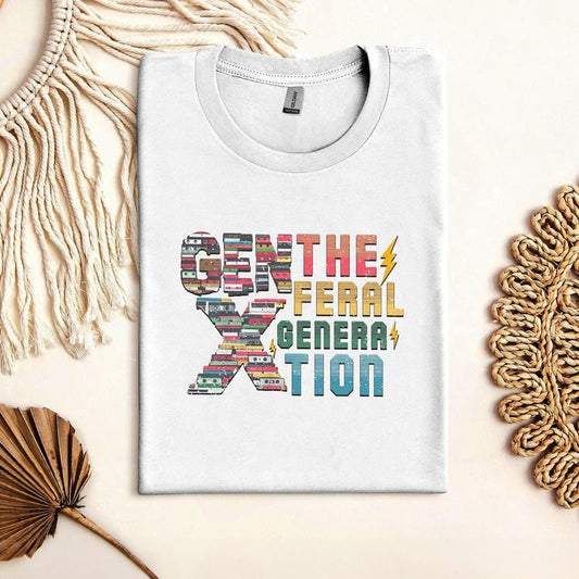 Vintage Gen X Shirt Generation X Shirt Gen X The Feral Generation Shirt Retro Vintage Gen X Shirt Funny Gen X T-shirtgen X Trendy Shirt