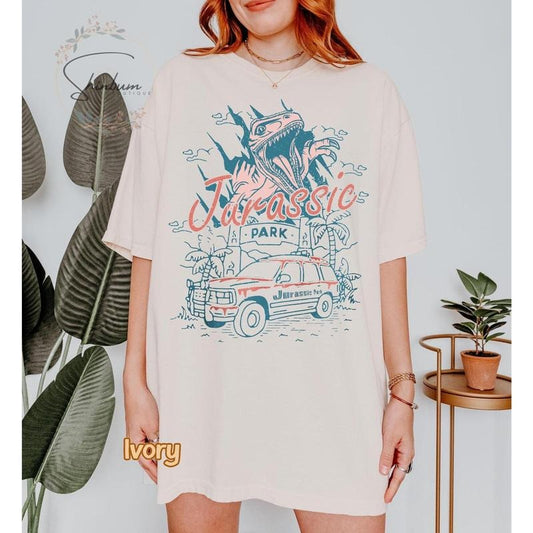 Vintage Jurassic Park  Shirt, Disneyland Jurassic Park, Jurassic Park Graphic Shirts, Jurassic Park Logo Dinosaur T-rex Shirt