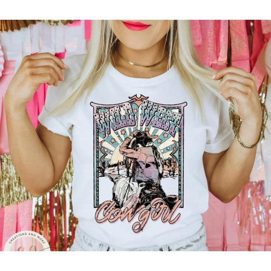 Western Cowgirl Shirt, Wild West Cowgirl Shirt, Western Shirt, Cowgirl Shirt, Wild West Shirt, Country Western Shirt K2OYQ