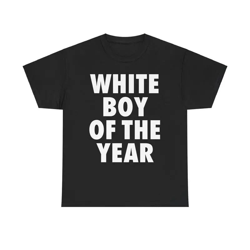 White Boy of the Year Shirt, Funny Xmas Shirt, Holiday Crewneck Tee, Gift for Men
