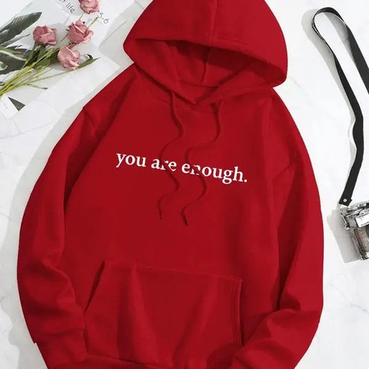 Women's Letter Print Pocket Drawstring Graphic Hoodie, Casual Drop Shoulder Longsleeves Thermal Lined Hooded Sweatshirt Pullover Tops, Lady School Streetwear Outfit Clothes Women, Going Out Outfits, Womenswear, Plz Order A Size Up