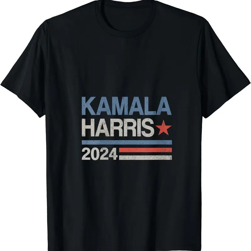 Womens Vintage Kamala Harris 2024 For President Election Campaign T-Shirt