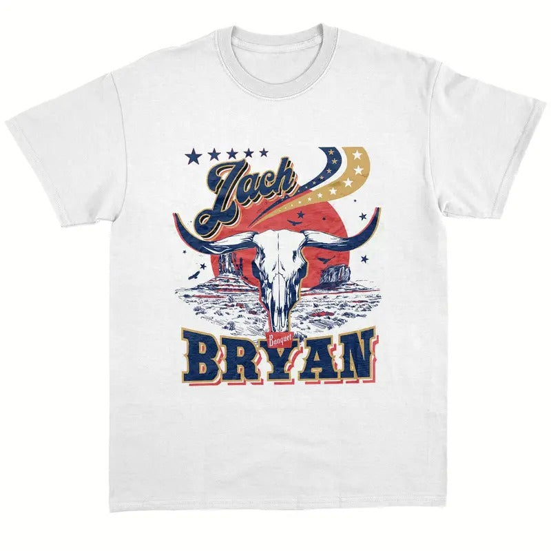 Zach Ryan Shirt Retro Western Country Music Graphic Tee Shirt Vintage Merch Men Women Menswear Top