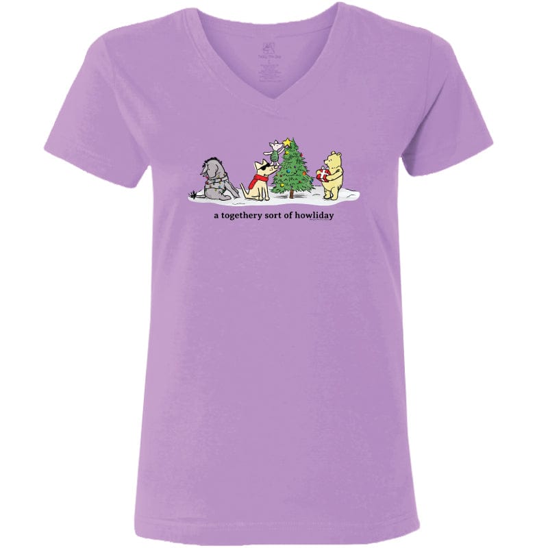 A Togethery Sort of Howliday - Ladies T-Shirt V-Neck