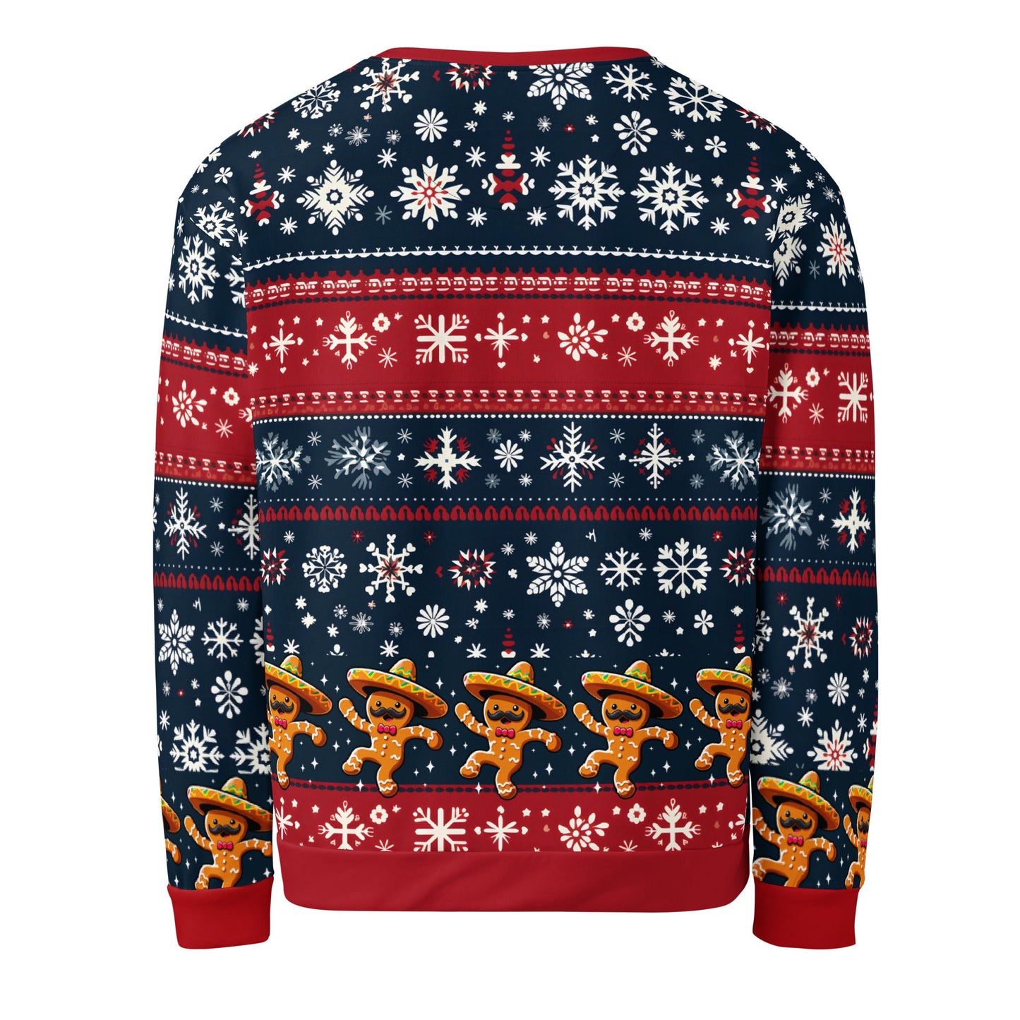 Gingerbread Cookie with Sombrero Feliz Navidad Sweatshirt