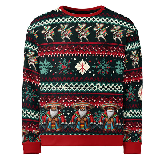 Dabbing Mexican & Santa Claus Feliz Vibes Sweatshirt