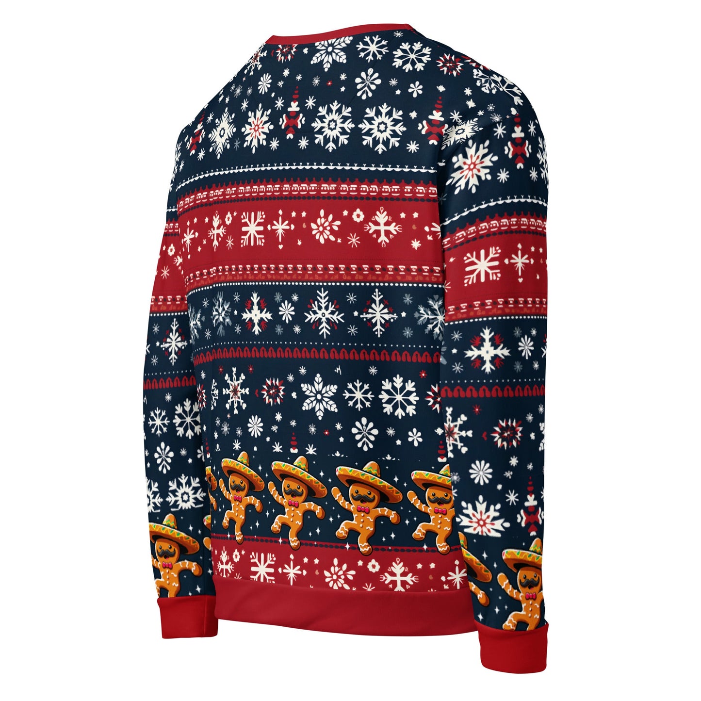 Gingerbread Cookie with Sombrero Feliz Navidad Sweatshirt