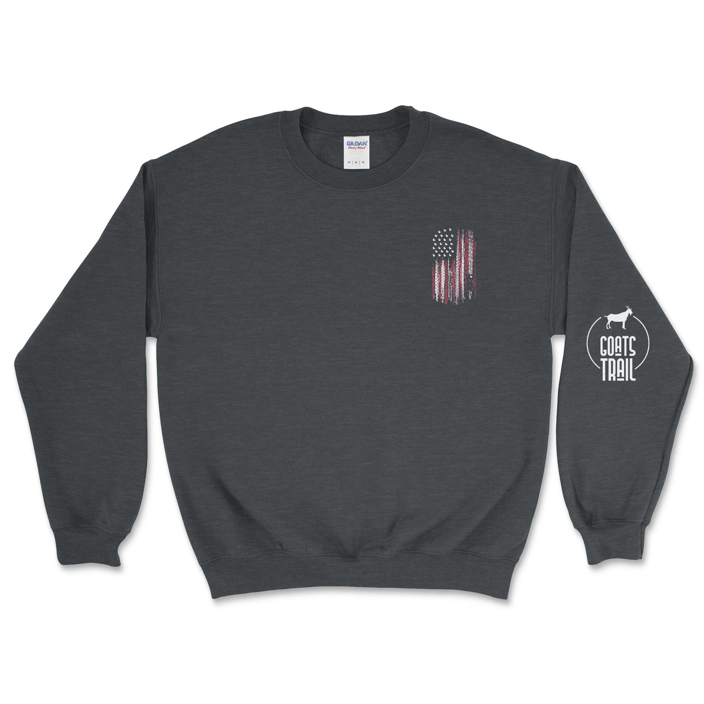 American Flag Patriotic Tread Sweatshirt-Duck Theme