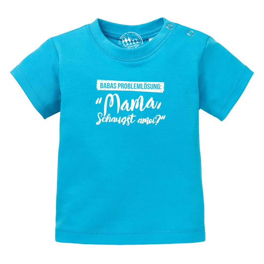 Baby T-Shirt "Papas ProblemlÃƒÂ¶sungÃ¢â‚¬Â¦"