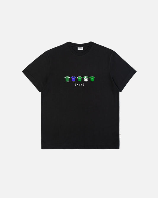 Hibs Printed Classics Black Tee