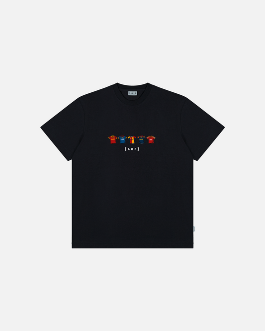 Roma Printed Classics Black Tee