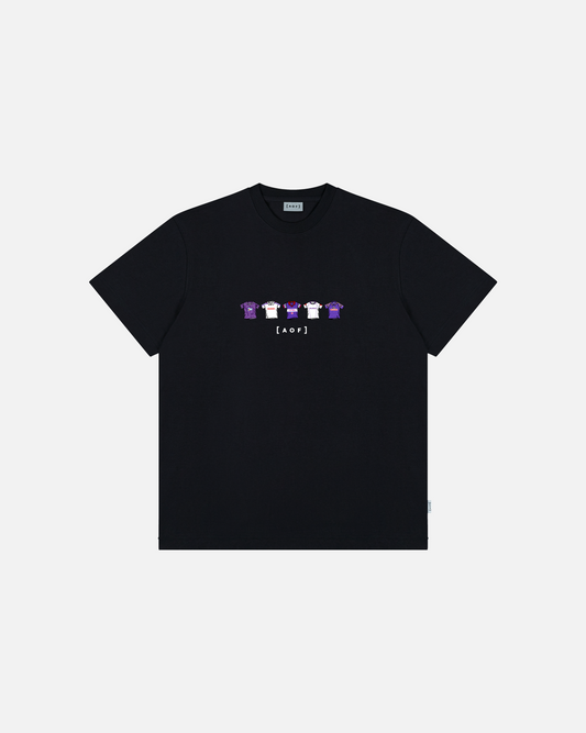Fiorentina Printed Classics Black Tee