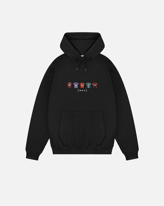 AFC Bournemouth Embroidered Classics Black Hoodie