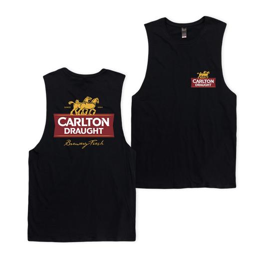 Carlton Draught Classic Muscle Tee Black