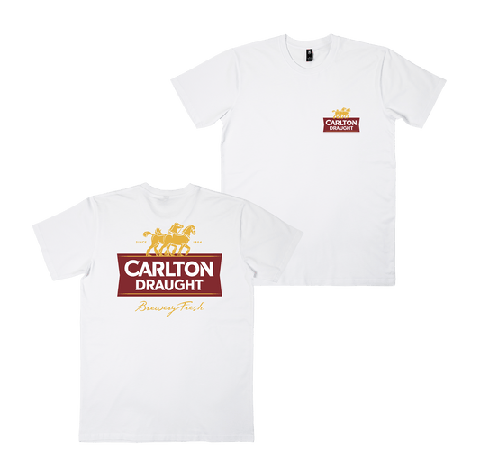 Carlton Draught Classic Tee White