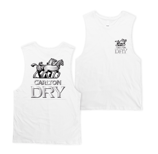Carlton Dry Classic Muscle Tee White