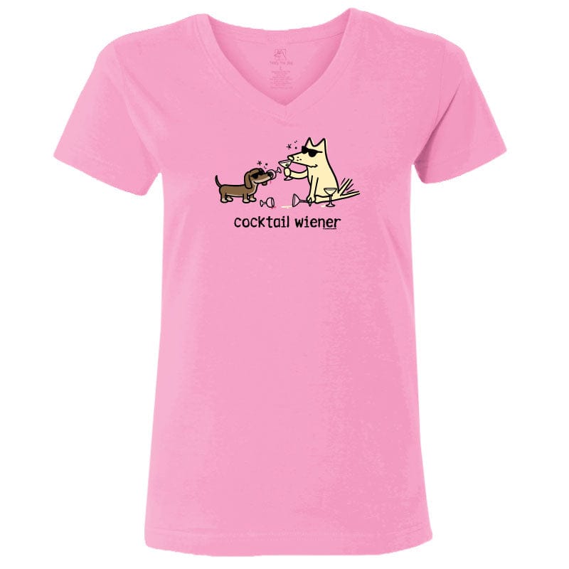 Cocktail Wiener - Ladies T-Shirt V-Neck