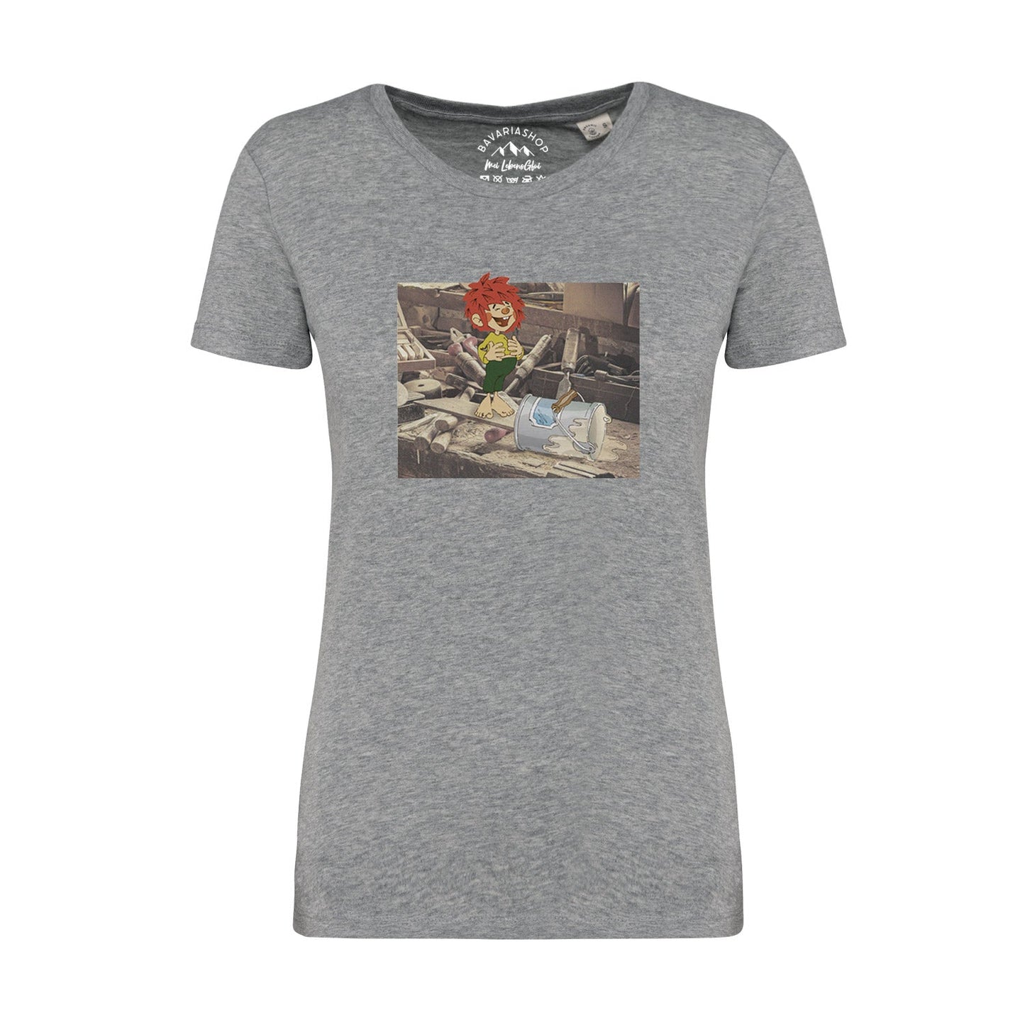 Â®Pumuckl Damen T-Shirt "Werkstatt"