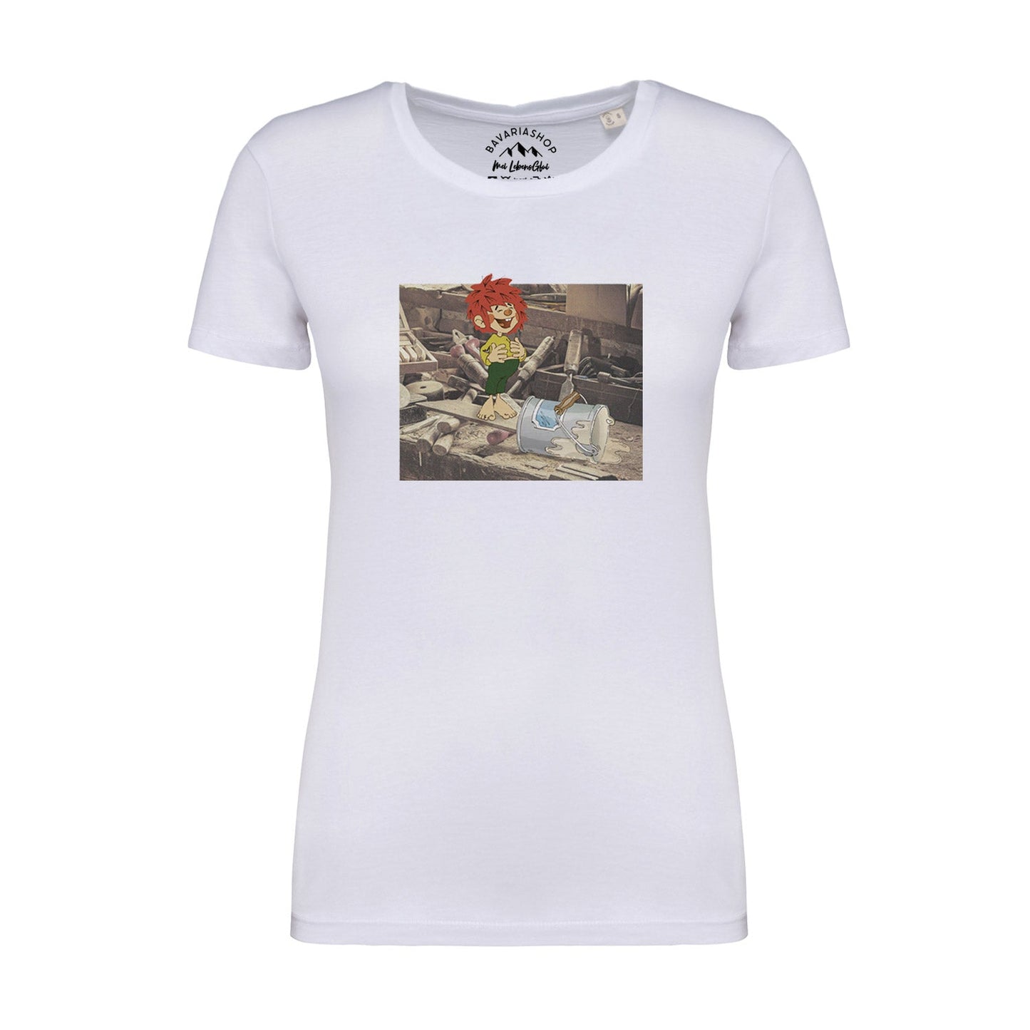 Â®Pumuckl Damen T-Shirt "Werkstatt"