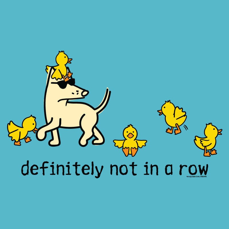 Definitely Not in a Row - Ladies T-Shirt V-Neck